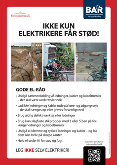 Forhåndsvisning af produktet Ikke kun elektrikere får stød, plakat A3