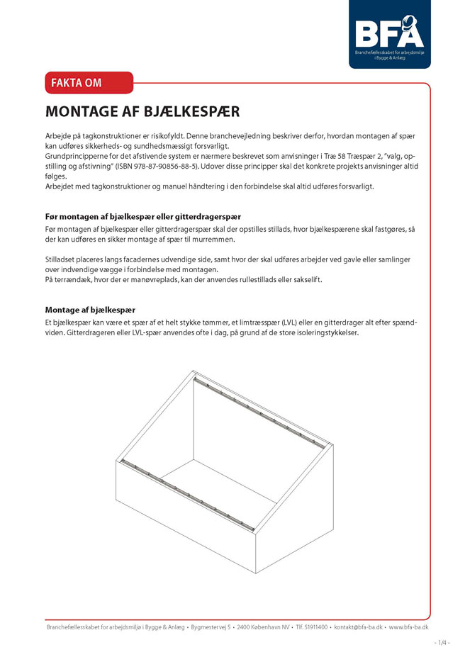 Forhåndsvisning af produktet Montage af bjælkespær