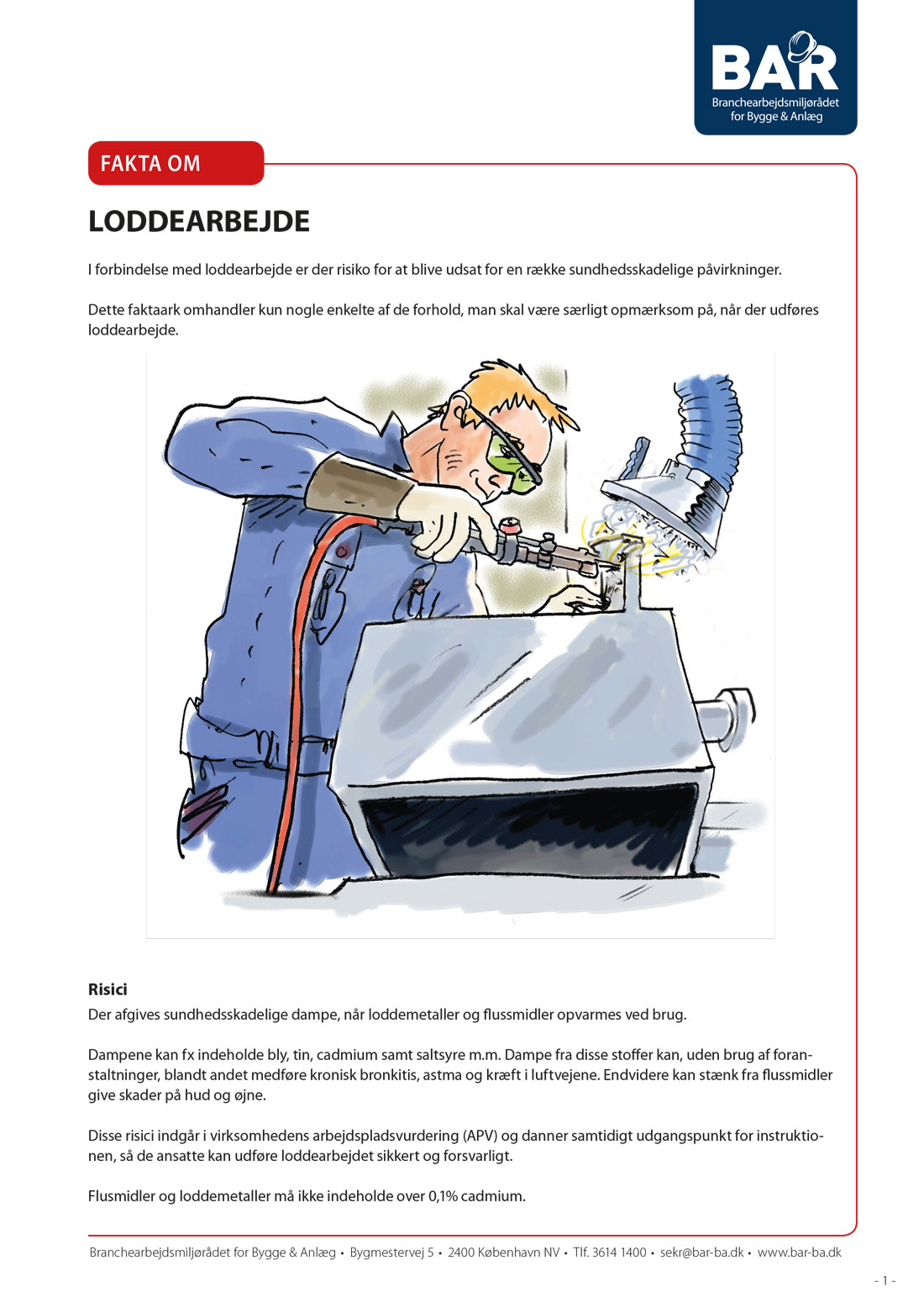 Forhåndsvisning af produktet Fakta om loddearbejde