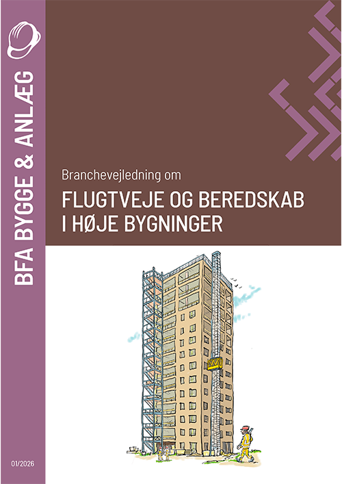 Forhåndsvisning af produktet Flugtveje og beredskab i høje bygninger, branchevejledning