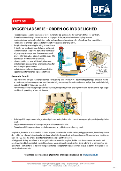 Forhåndsvisning af produktet Byggepladsveje – orden og ryddelighed