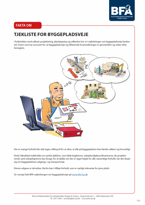 Forhåndsvisning af produktet Tjekliste for byggepladsveje