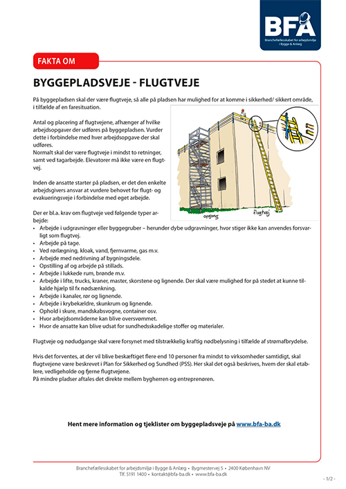 Forhåndsvisning af produktet Byggepladsveje – flugtveje