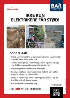 Afgang Hvem væv Ikke kun elektrikere får stød, plakat A3 | Gpo Forlag